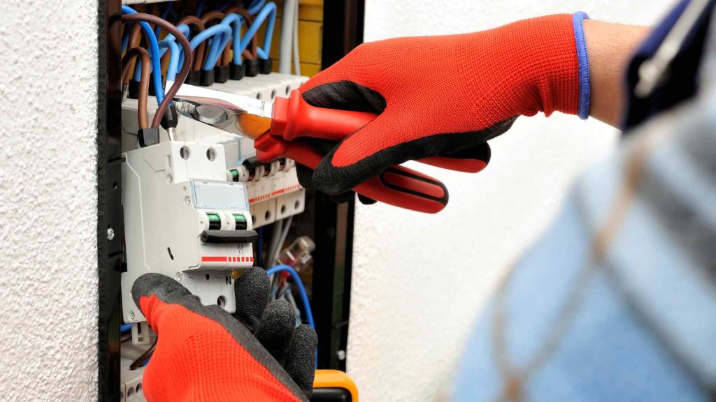 electrical stuff close up hands in Huntington Station NY