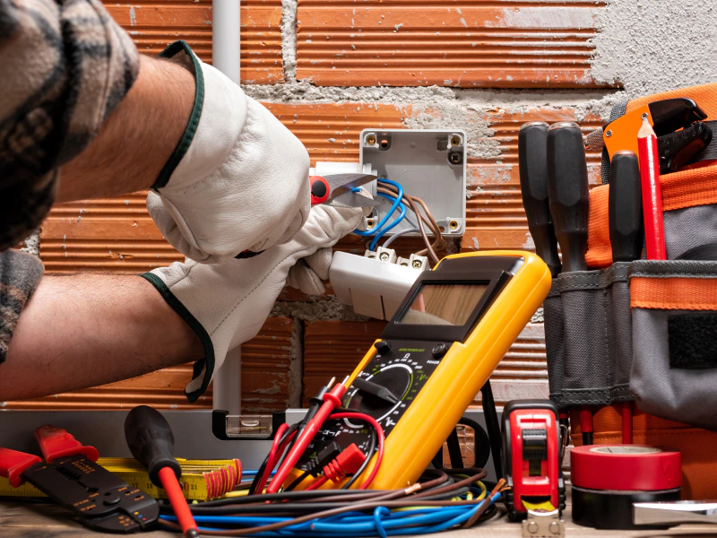 electrician doing an electrical installation bohemia ny